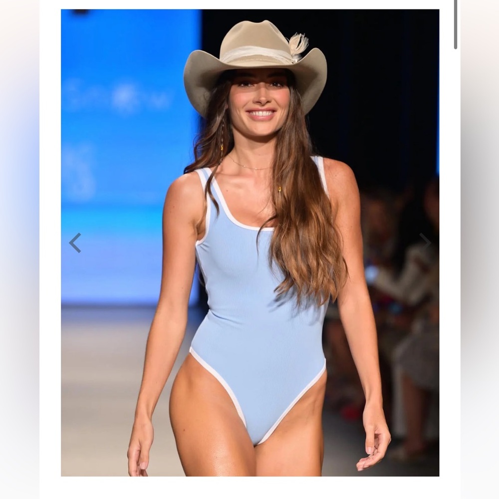 LainSnow ocean isle one piece Carolina Blue